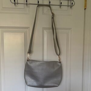Composition Gray Shoulder Bag
